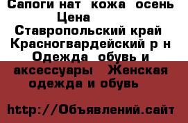 Сапоги нат. кожа, осень. › Цена ­ 7 000 - Ставропольский край, Красногвардейский р-н Одежда, обувь и аксессуары » Женская одежда и обувь   